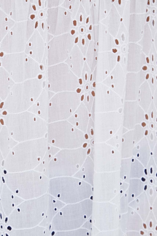 Βαμβακερό φόρεμα παραλίας Polo Ralph Lauren 21484578 λευκό