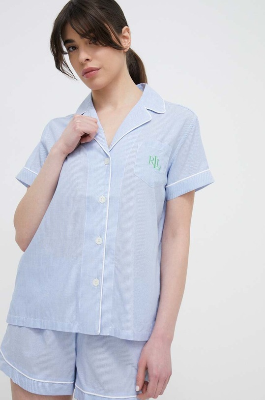 Lauren Ralph Lauren piżama tkanina niebieski ILN12308
