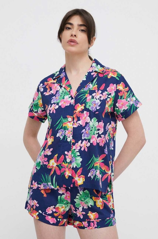 Pyžamo Lauren Ralph Lauren sada námořnická modř ILN12308