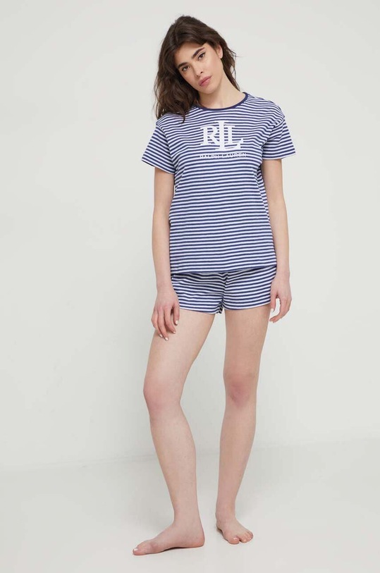 Lauren Ralph Lauren piżama dzianina granatowy ILN12311