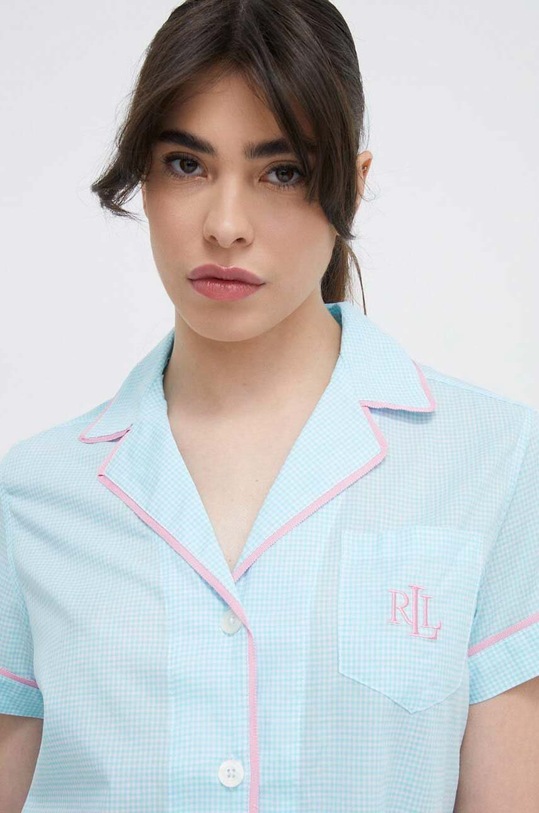 Pyžamo Lauren Ralph Lauren ILN12317 modrá SS24