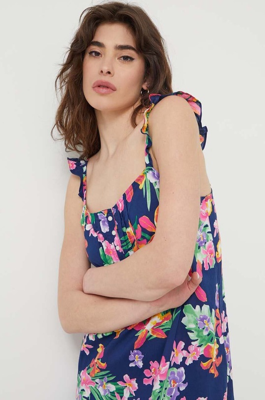 Noční košilka Lauren Ralph Lauren námořnická modř ILN22308