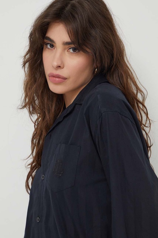 Odzież Lauren Ralph Lauren koszula nocna bawełniana ILN32305 czarny