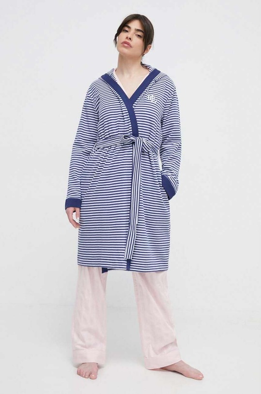 Lauren Ralph Lauren szlafrok ILN42311 granatowy SS24