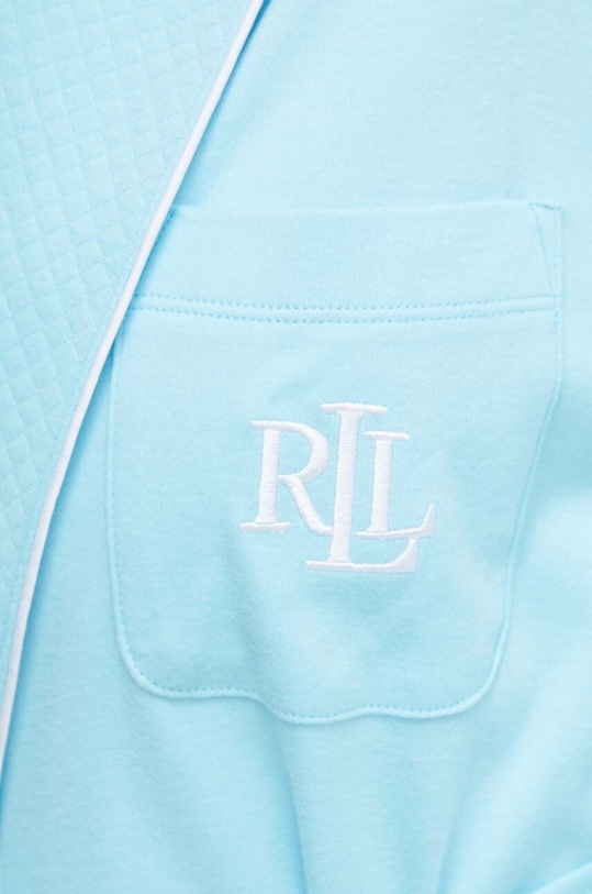 Lauren Ralph Lauren szlafrok bawełniany niebieski ILN42319