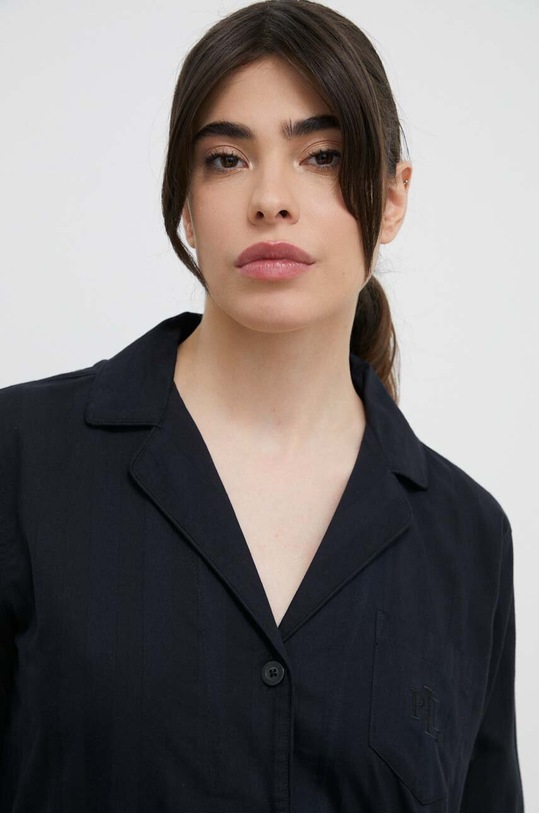 Bavlnené pyžamo Lauren Ralph Lauren ILN92305 čierna