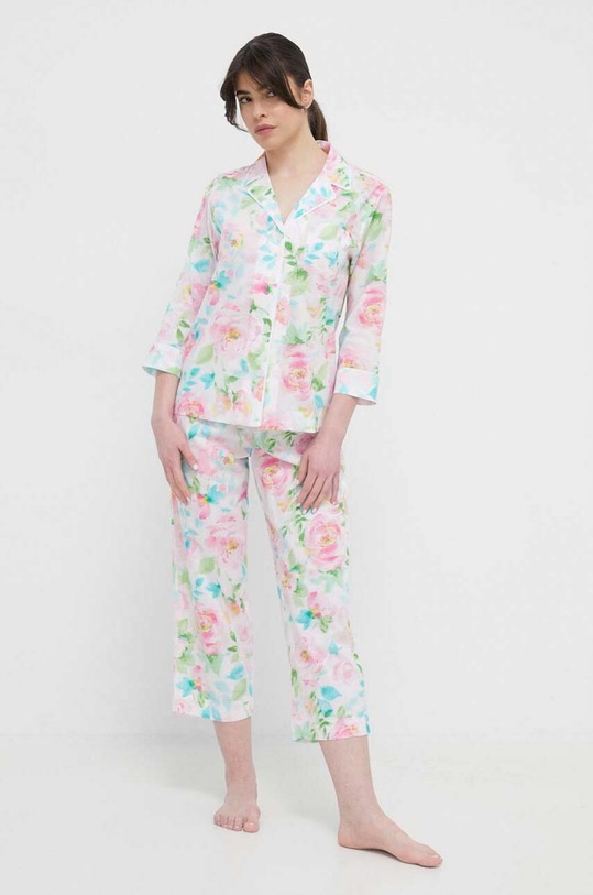 Lauren Ralph Lauren piżama tkanina różowy ILN92317