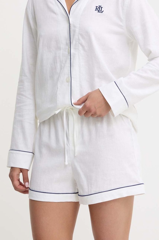 Lanena pidžama Lauren Ralph Lauren bijela ILN12335