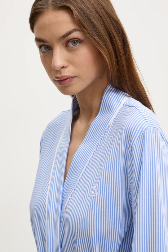 Lauren Ralph Lauren halat de baie din bumbac albastru I814702