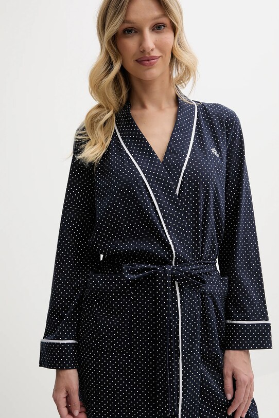 Îmbrăcăminte Lauren Ralph Lauren halat de baie din bumbac I814702 bleumarin