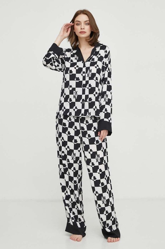 Dkny piżama tkanina czarny YI90009