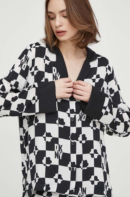 Dkny piżama YI90009 czarny SS24