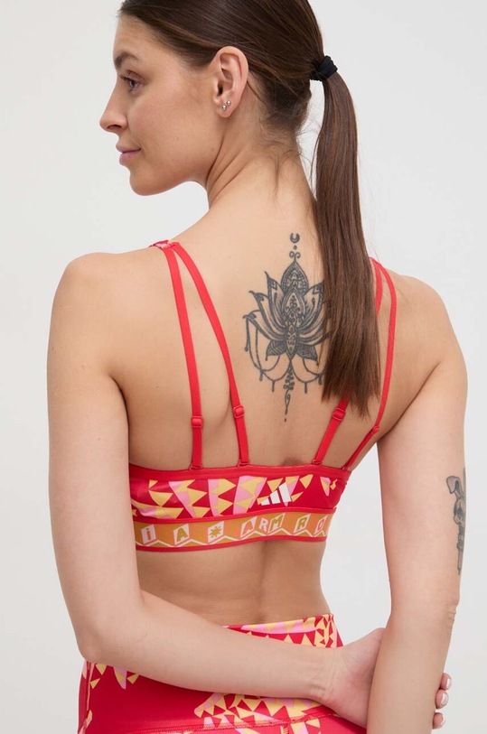 Odzież adidas Performance biustonosz sportowy x FARM Rio IN3751 czerwony