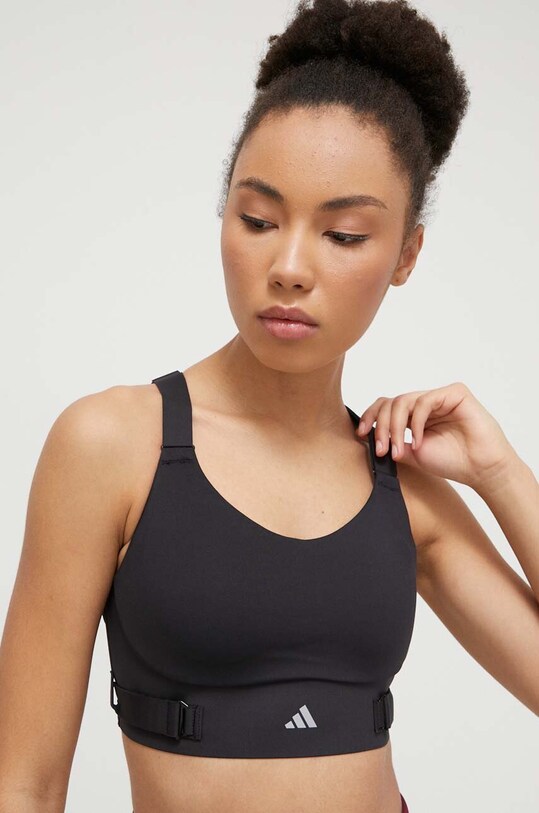 Спортивный бюстгальтер adidas Performance Fastim немного упрочнённая чёрный IQ3359