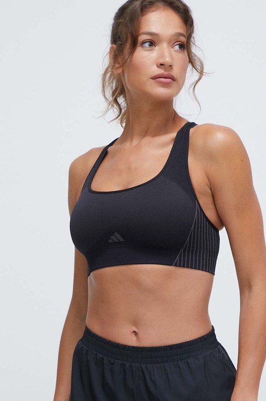 Спортивный бюстгальтер adidas Performance немного упрочнённая чёрный IQ3375