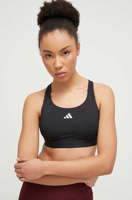 Спортен сутиен adidas Performance TLDRREACT без банели черен IQ3382