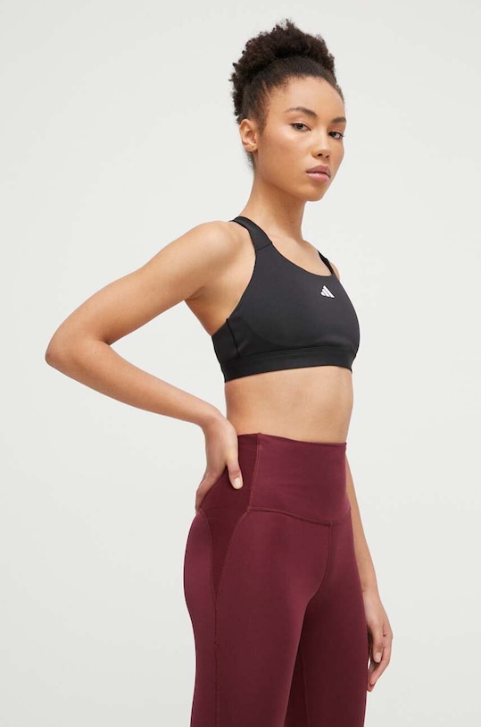 Спортен сутиен adidas Performance TLDRREACT черен IQ3382