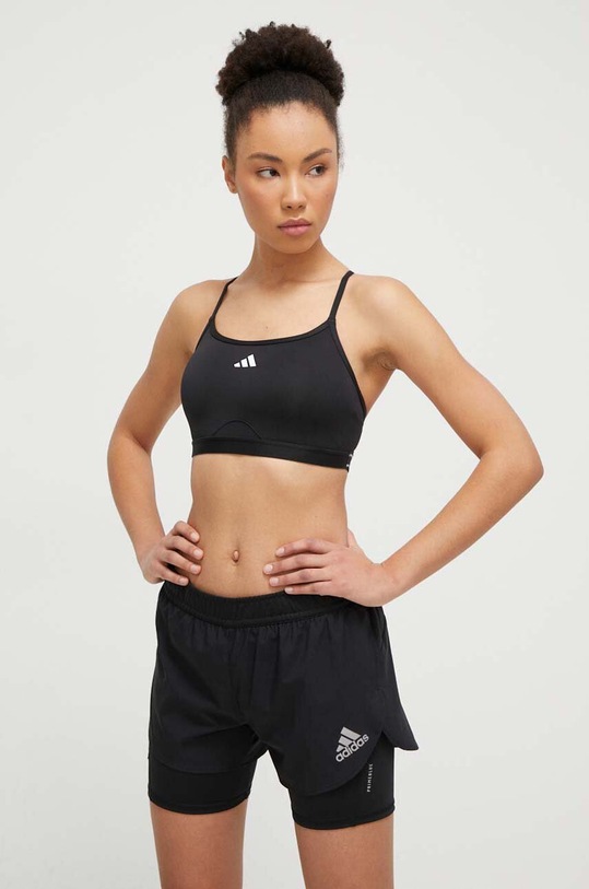 Športová podprsenka adidas Performance Aeroreact čierna IQ3388