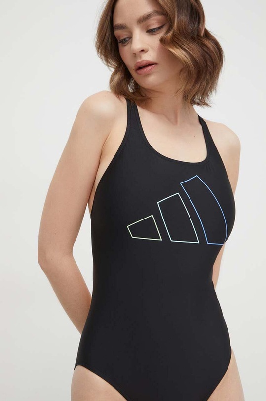 Oblečenie Jednodielne plavky adidas Performance Big Bars IQ3982 čierna