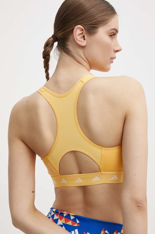 Спортивный бюстгальтер adidas Performance Powerreact немного упрочнённая жёлтый IT6646
