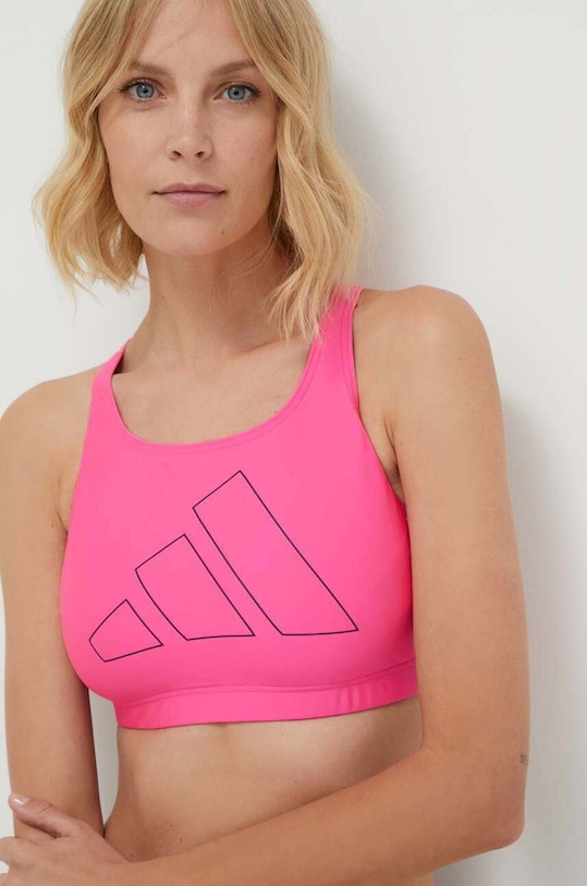 adidas Performance kétrészes fürdőruha Big Bars IT6723 rózsaszín