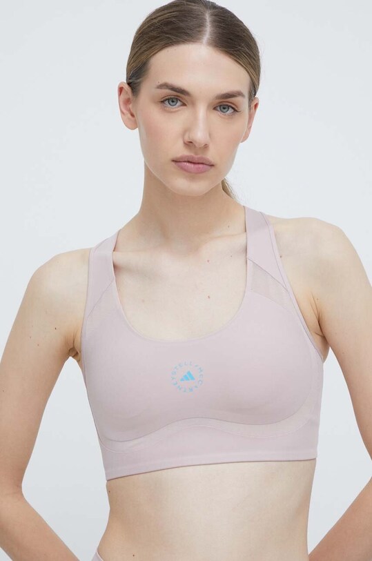 Odzież adidas by Stella McCartney biustonosz sportowy IV9348 różowy