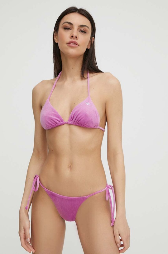 Dvodijelni kupaći kostim adidas Originals bez uzorka ljubičasta IU1197