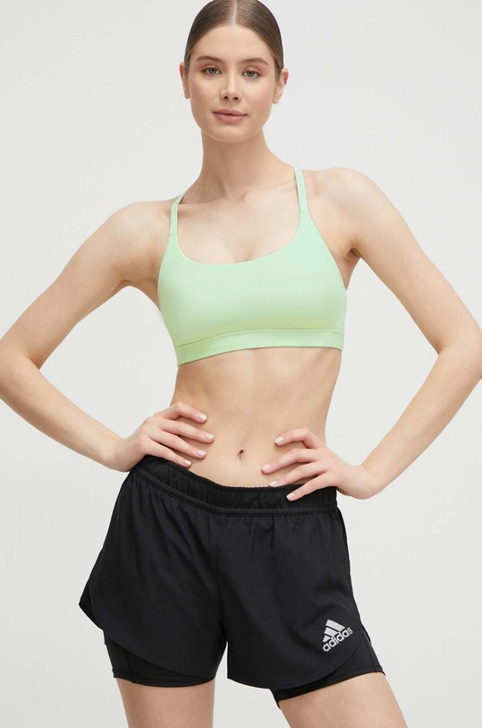 Odzież adidas Performance biustonosz sportowy All Me IU1685 zielony