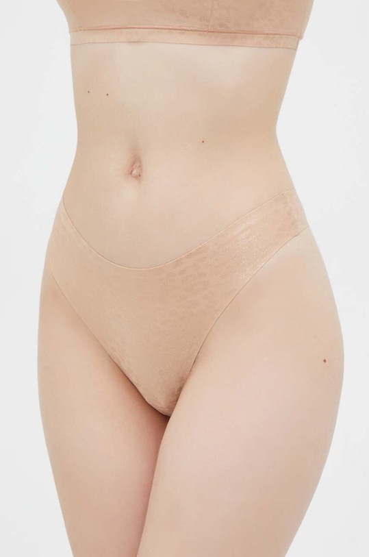 Chantelle stringi SOFT STRETCH dzianina beżowy C11DG9.0X7