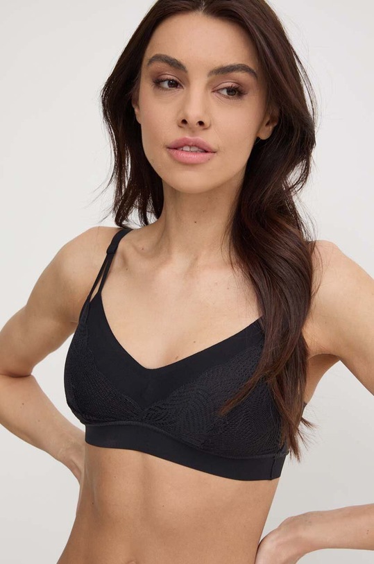 Grudnjak Chantelle SOFT STRETCH bez uzorka crna C11GQ9.011