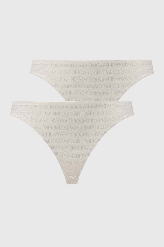 Emporio Armani Underwear figi 2-pack koronka beżowy 163337.3F204