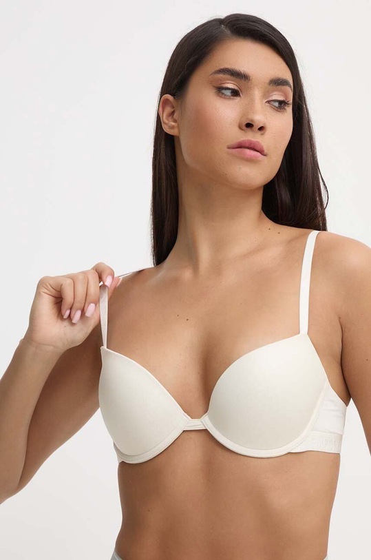 Emporio Armani Underwear biustonosz dzianina beżowy 164394.4R235