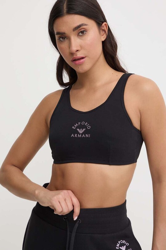 Podprsenka Emporio Armani Underwear bez kostic černá 164403.4R223