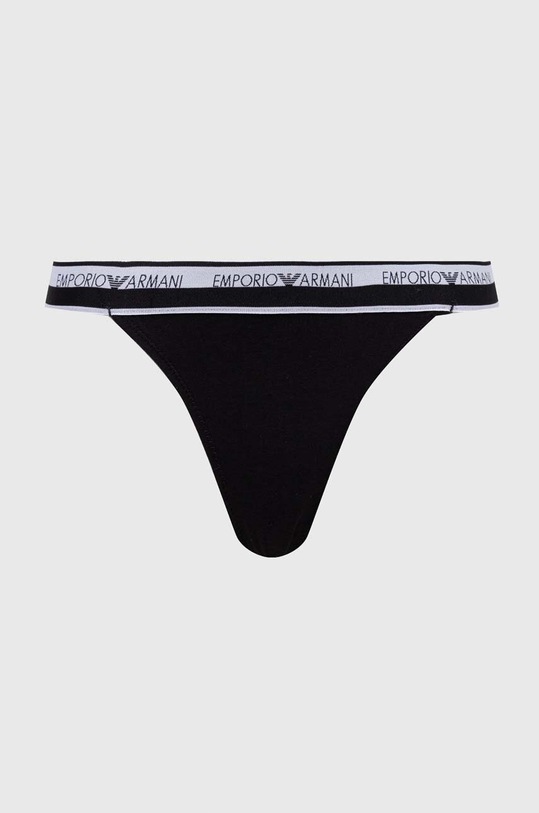 Emporio Armani Underwear stringi 2-pack 164522.4R227 czarny SS24