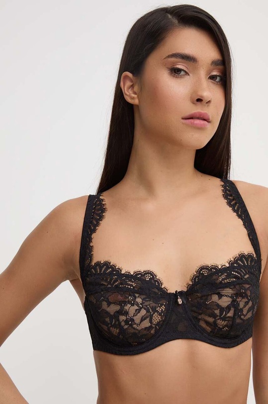 Emporio Armani Underwear biustonosz koronka czarny 164823.4R215