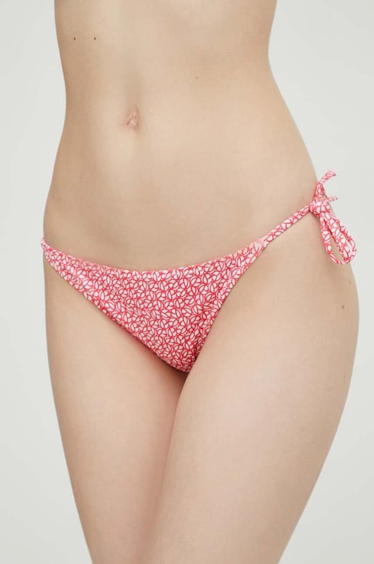 Brazílske plavkové nohavičky Pepe Jeans P PRINT STR BRZL červená PLB10487