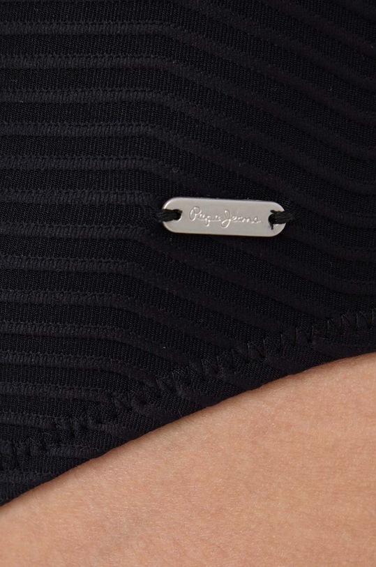 Pepe Jeans jednoczęściowy strój kąpielowy WAVE KNOT SWIMSUIT PLB10489 czarny