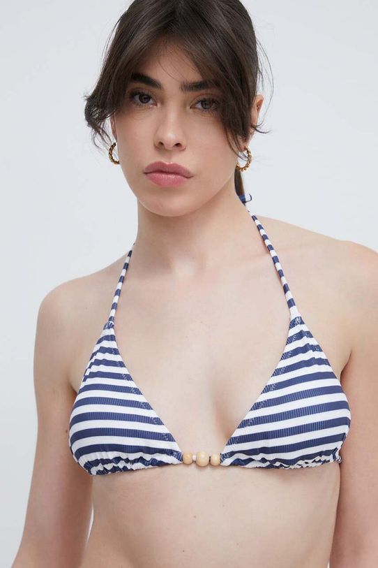 Plavková podprsenka Pepe Jeans STP RIB TR TOP PLB10523 tmavomodrá SS24