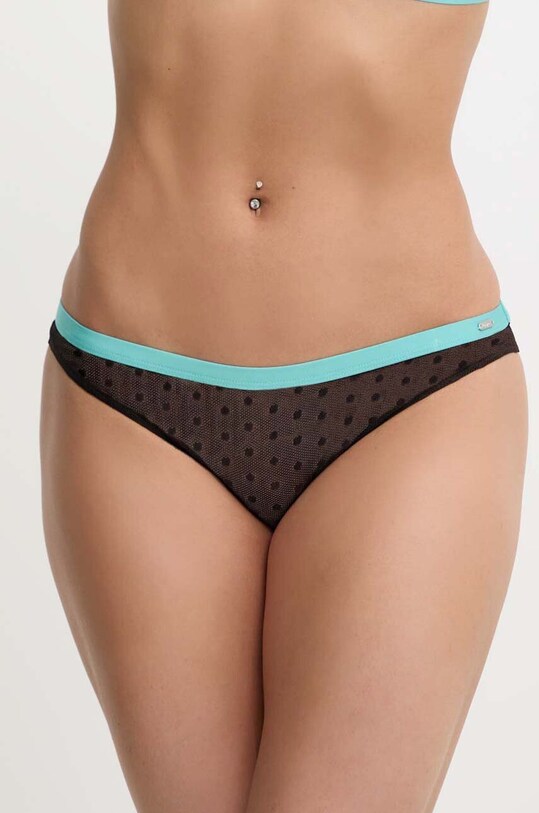 Купальные трусы Pepe Jeans DOT MESH BIKINI прозрачный чёрный PLU11015