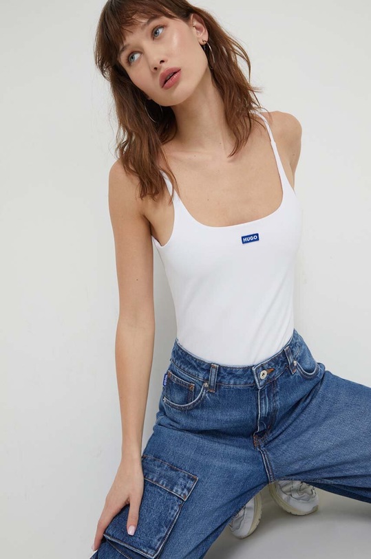 Hugo Blue body applique bianco 50510845