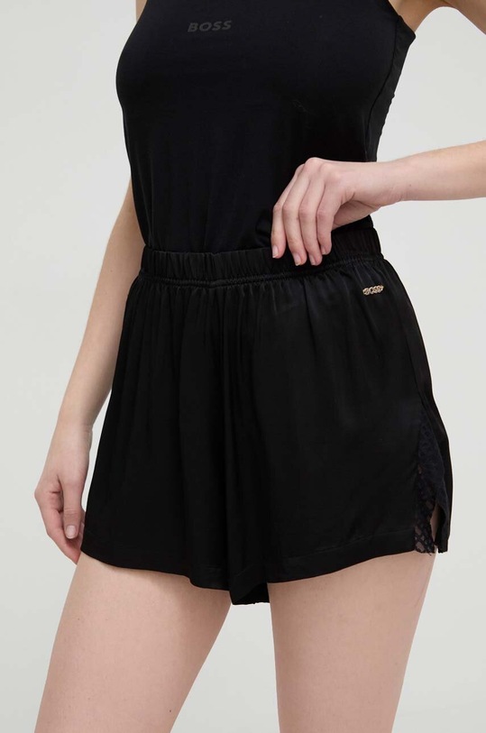 BOSS szorty piżamowe tkanina czarny 50515618