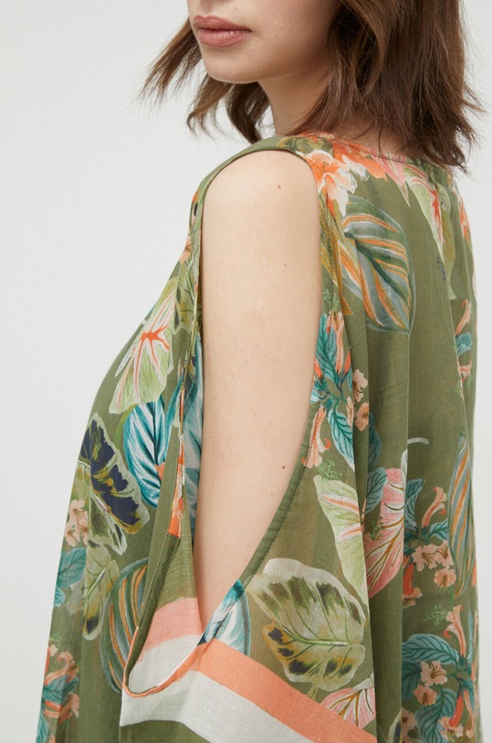 Liu Jo narzutka plażowa bawełniana multicolor VA4144.T3872
