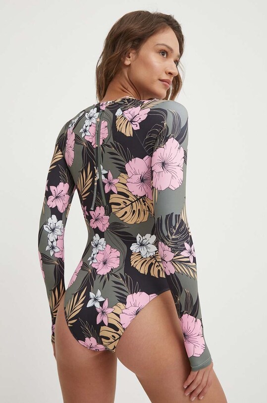 Roxy jednoczęściowy strój kąpielowy Pro The Overhead ERJWR03751 zielony SS24