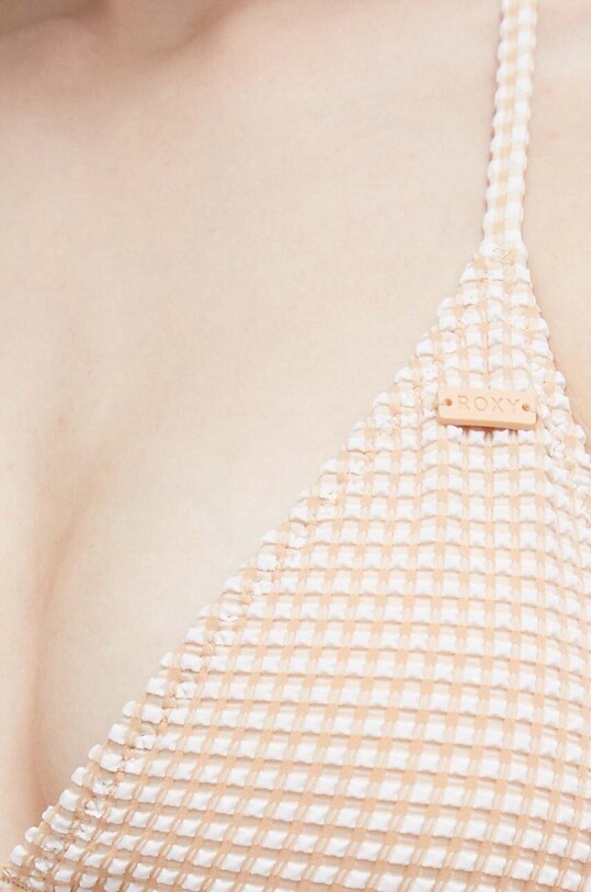 Roxy sutien de baie Gingham bej ERJX305246