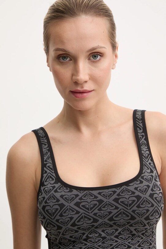 Бюстгальтер для йоги Roxy Chill Out Heart чёрный ERJKT04107