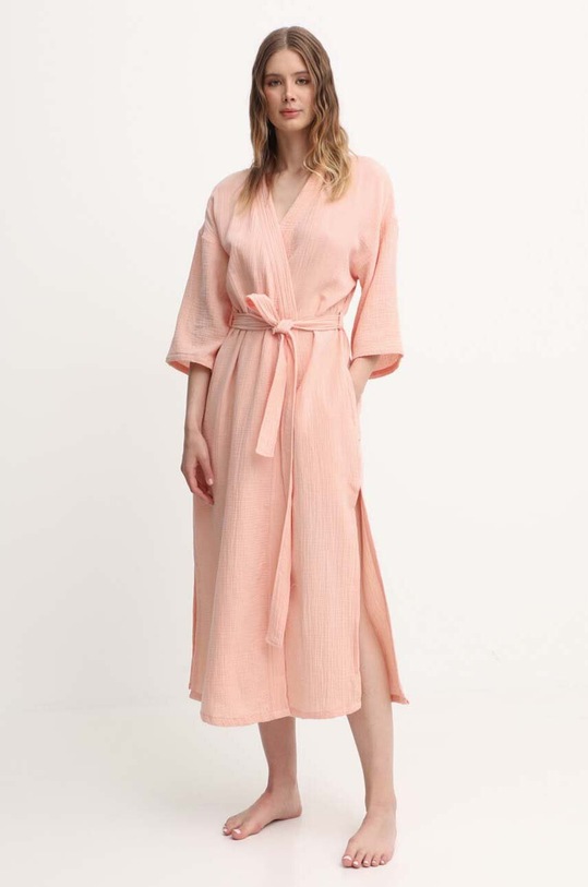 UGG szlafrok bawełniany dzianina różowy 1152748