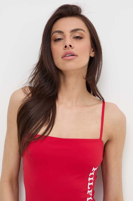 Odzież Tommy Hilfiger jednoczęściowy strój kąpielowy UW0UW05306 czerwony