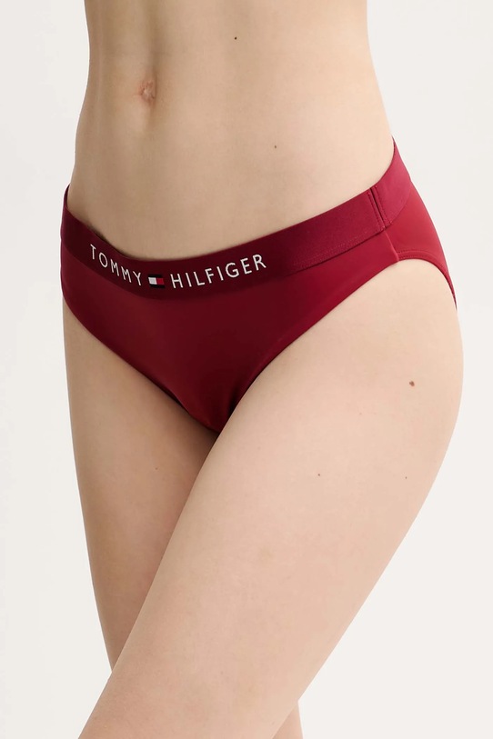Μαγιό σλιπ μπικίνι Tommy Hilfiger μπορντό UW0UW04120