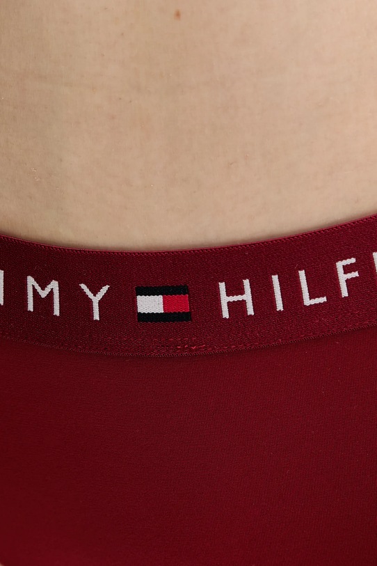Μαγιό σλιπ μπικίνι Tommy Hilfiger μπορντό UW0UW04120