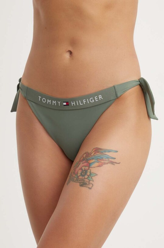 Plavkové nohavičky Tommy Hilfiger spodný zelená UW0UW04497